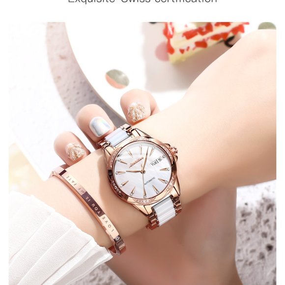 Women Mechanical Watch Rose Gold Stainless main image 4